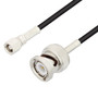 SMC Plug to BNC Male Cable Assembly using RG174 Coax, 4 FT