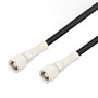 SMC Plug to SMC Plug Cable Assembly using RG174 Coax, 6 FT , LF Solder