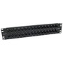 3.5"x19" (2U)  32 Port Low Profile Straight Category 5e Feed-Thru Panel, Unshielded