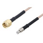 SMA Male to MCX Plug Cable Assembly using RG-316 Coax, 6 FT with HeatShrink, LF Solder