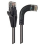 Category 5E LSZH Right Angle Patch Cable, Straight/Right Angle Right, Black, 5.0 ft