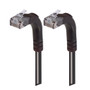 Category 5E LSZH Right Angle Patch Cable, Right Angle Up/Right Angle Up, Black, 3.0 ft