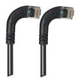 Category 5E LSZH Right Angle Patch Cable, Right Angle Right/Right Angle Right, Black, 1.0 ft