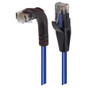 Category 5E Right Angle Patch Cable, Straight/Right Angle Down, Blue 5.0 ft