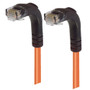 Category 5E Right Angle Patch Cable, Right Angle Down/Right Angle Down, Orange, 30.0 ft