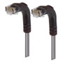 Category 5E Right Angle Patch Cable, Right Angle Down/Right Angle Down, Gray, 30.0 ft
