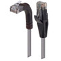 Category 5E Right Angle Patch Cable, Straight/Right Angle Up, Gray, 20.0 ft