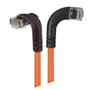 Category 5E Right Angle Patch Cable, RA Right Exit/Right Angle Down, Orange 1.0 ft