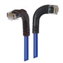 Category 5E Right Angle Patch Cable, RA Right Exit/Right Angle Down, Blue 1.0 ft