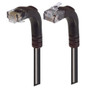 Category 5E Right Angle Patch Cable, Right Angle Up/Right Angle Down, Black 1.0 ft