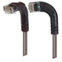 Category 5E Right Angle Patch Cable, RA Left Exit/Right Angle Down, Gray 7.0 ft