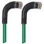 Category 5E Right Angle Patch Cable, RA Right Exit/RA Right Exit, Green 20.0 ft