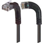 Category 5E Right Angle Patch Cable, RA Left Exit/Right Angle Up, Black 30.0