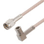 SMA Male to SMB Plug Right Angle Cable Assembly using RG316-DS Coax, 4 FT , LF Solder