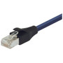 LSZH Shielded Category 6a Cable, RJ45 / RJ45, 26AWG Stranded, Blue, 2.0ft