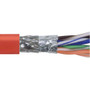Category 5E SF/UTP LSZH 26 AWG 4-Pair Stranded Conductor Lt Red, 1KFT