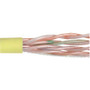 Category 5E UTP Plenum Rated 24 AWG 4-Pair Solid Conductor Yellow, 1KFT
