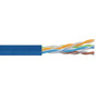 Cat 6 UTP Dual Rated CM-LSZH 28AWG 4-Pair Stranded Slim-Line Blue, 1KFT