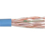 Category 6 UTP Plenum Rated 23 AWG 4-Pair Solid Conductor Blue, 1KFT