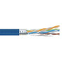 Cat6A F/UTP Dual Rated CM-LSZH 28AWG 4-Pair Stranded Slim-Line Blue, 1KFT