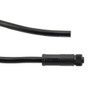 M12 4 Position IP68 S-Code Pigtail Cable Assembly, Unshielded 16AWG PVC Jacket, Female to Cut End, Black 5.0m