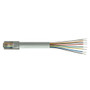 Flat Modular Cable, RJ45 (8x8) / Tinned End, 14.0 ft