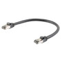 Cat 8 40Gig Ethernet Cable, S/FTP 24AWG, Tensile Resistant, PVC Jacket, Black, 15FT