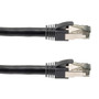 Cat 8 40Gig Ethernet Cable, S/FTP 24AWG, Tensile Resistant, PVC Jacket, Black, 7FT