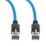 Cat 8 40Gig Ethernet Cable, S/FTP 28AWG, Slim Cable with Short Body Connector, PVC Jacket, Blue, 15FT