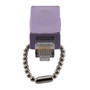 CAT6 Gigabit Crossover Adapter, RJ48C Female to RJ45 Male, Light Purple