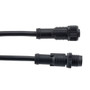 IP68 Waterproof M12 5 Position B-code, Sensor Signal Cable, Light Weight Plastic Nut, 22AWG, PVC, Male To Female, Black, 1M