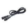IP68 Waterproof M12 5 Position B-code, Sensor Signal Cable, Light Weight Plastic Nut, 22AWG, PVC, Male To Female, Black, 5M