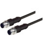M12 4 Position D-Coded Male/Male Cable, 1.0m