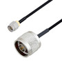 SMA Male to N Male Cable Assembly using LC085TBJ Coax, 1.5 FT