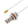 BNC Female Bulkhead to SMA Female Cable Assembly using LC141TB Coax, 1.5 FT