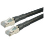 Cat6 Shielded Outdoor Patch Cable, RJ45/RJ45, Black, 200.0 ft