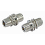 Coaxial Bullet Adapter, Type N-Female / Female 1/8" Bulkhead