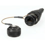 Cat6, RJ45 In-line Receptacle, Anodized finish with Dust Cap, Large OD