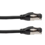 Cat6a, Ethernet Cable, S/FTP, 26 AWG, Industrial Outdoor, High Flex TPE Jacket, Black, 25-foot