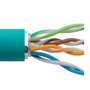 Category 5e Bulk Ethernet Cable, 4-Pair 22AWG Stranded 600V PoE, SF-UTP Outdoor Industrial High Flex PLTC TPE Jacket, Teal, 500 ft