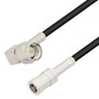 SMA Male Right Angle to SMB Plug Cable Assembly using RG174 Coax, 4 FT with HeatShrink