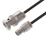 BNC Male to SMA Female Cable Assembly using RG174 Coax, 3 FT with HeatShrink