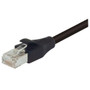 Shielded Cat 6 Cable, RJ45 / RJ45 LSZH Black Jacket, 40.0ft