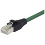 Shielded Cat 6 Cable, RJ45 / RJ45 PVC Jacket, Green 60.0 ft