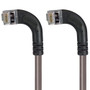 Category 6 Shielded LSZH Right Angle Patch Cable, Right Angle Left/Right Angle Left, Gray, 1.0 ft
