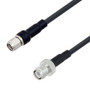Low Loss SMA Male to Reverse Polarity TNC Female Cable Assembly using LMR-200 Coax, 1 FT with Times Microwave Components