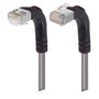 Category 6 Shielded LSZH Right Angle Patch Cable, Right Angle Up/Right Angle Down, Gray, 3.0 ft