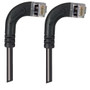 Category 6 Shielded LSZH Right Angle Patch Cable, Right Angle Right/Right Angle Right, Black, 7.0ft