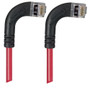 Category 6 Shielded LSZH Right Angle Patch Cable, Right Angle Right/Right Angle Right, Red, 10.0ft