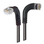 Category 6 Shielded LSZH Right Angle Patch Cable, Right Angle Right/Right Angle Down, Black, 25.0 ft